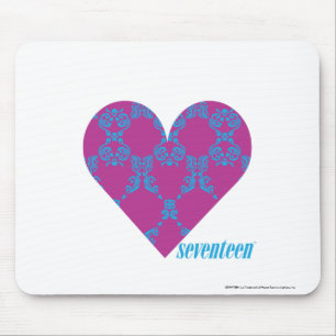 Damask Aqua-Purple 4 Mouse Pad