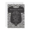 Damask Baby Shower Invitation - Black