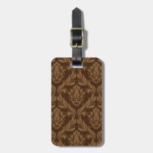 Damask background 2 luggage tag
