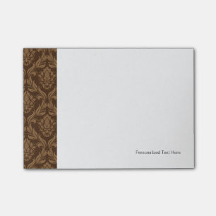 Damask background 2 post-it notes