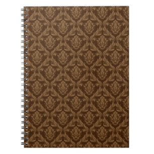 Damask background 2 spiral notebook