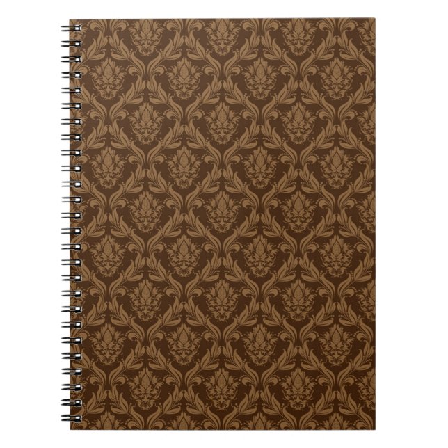 Damask background 2 spiral notebook (Front)