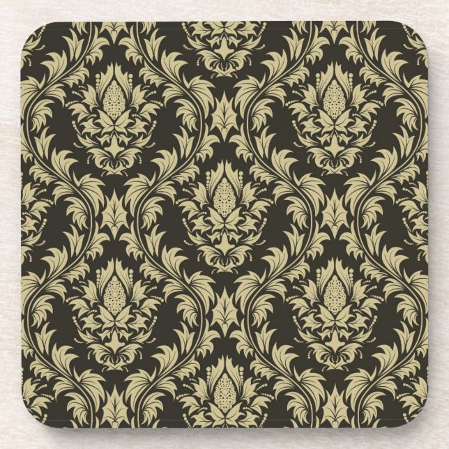 Damask background coaster (Front)