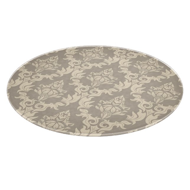 Damask background cutting board (Corner)
