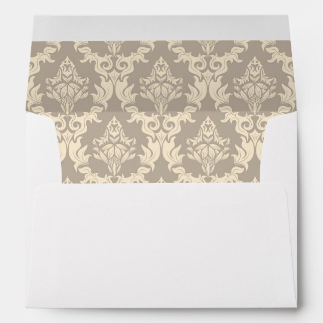 Damask background envelopes (Back (Bottom))