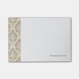 Damask background post-it notes