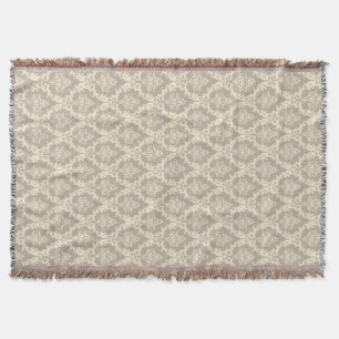 Damask background throw blanket