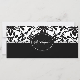 Damask Birds Boutique Style Gift Certificates