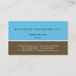 Damask Blocks Business Card