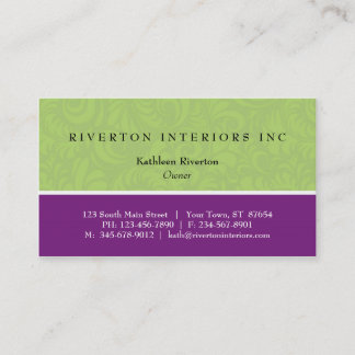 Damask Blocks Business Card