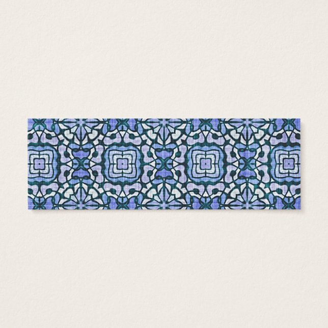 Damask Blue and White Intricate Decorative Pattern (Back)