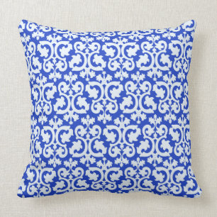 Damask Blue Cushion