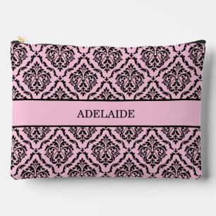 Damask Bride Tribe Bridal Party Pink Accessory Pouch