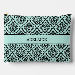Damask Bride Tribe Bridal Party Turquoise Accessory Pouch