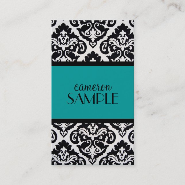 Damask Business Card (Front)