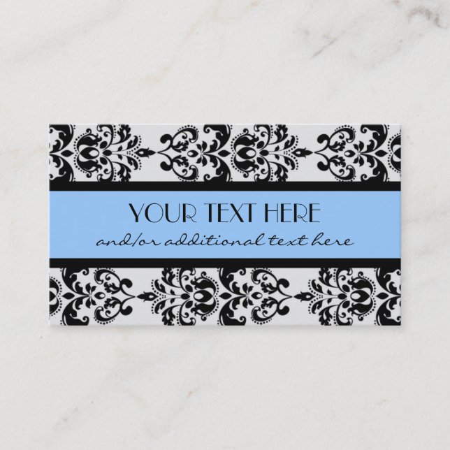 Damask Business Card (Front)