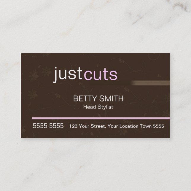 Damask Business Card (Front)