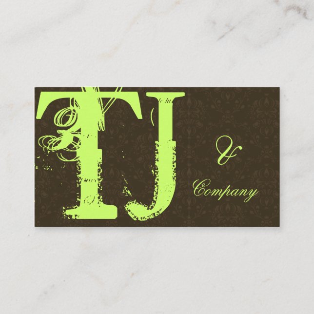 Damask Business Card+dash of urban Card (Front)