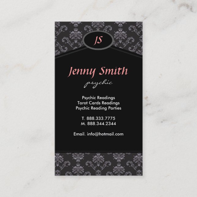Damask ~ Business Cards (Front)