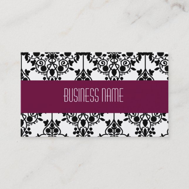 Damask business or profile Card (Front)