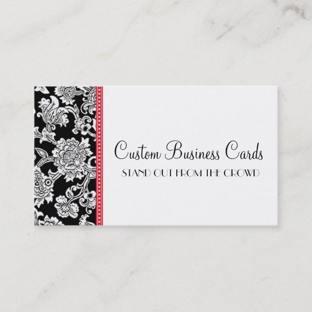 Damask Dot Business Card (Front)