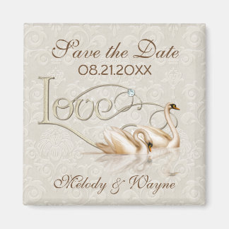 Damask Elegance Magnet