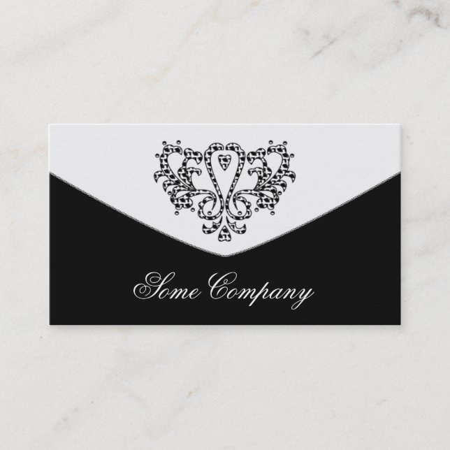 Damask Envelope Collection Business Card (Front)