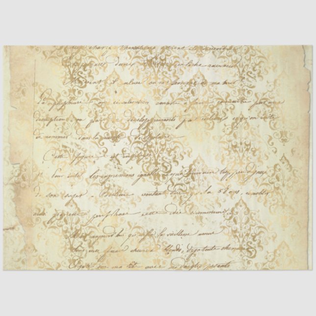 Damask Ephemera Design Series #4 Tissue Paper (Front)