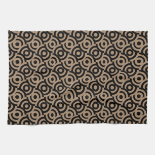 Damask Fabric Decorative Print Tea Towel