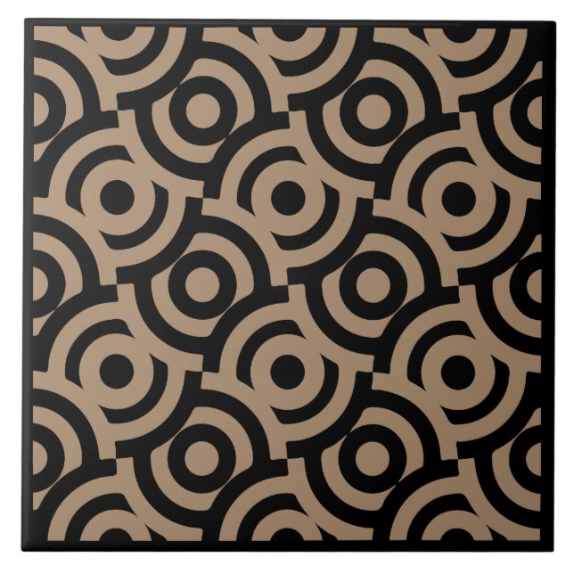 Damask Fabric Decorative Print Tile (Front)
