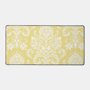 Damask Flax Simple Full Colour Desk Mat