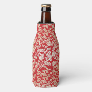 Damask floral background pattern bottle cooler