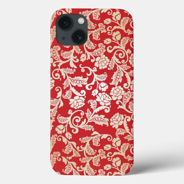 Damask floral background pattern Case-Mate iPhone case (Back)
