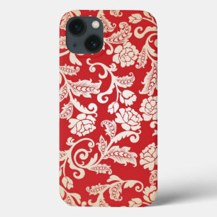 Damask floral background pattern iPhone 13 case