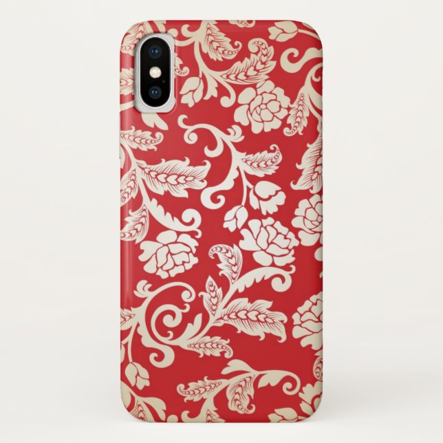 Damask floral background pattern Case-Mate iPhone case (Back)