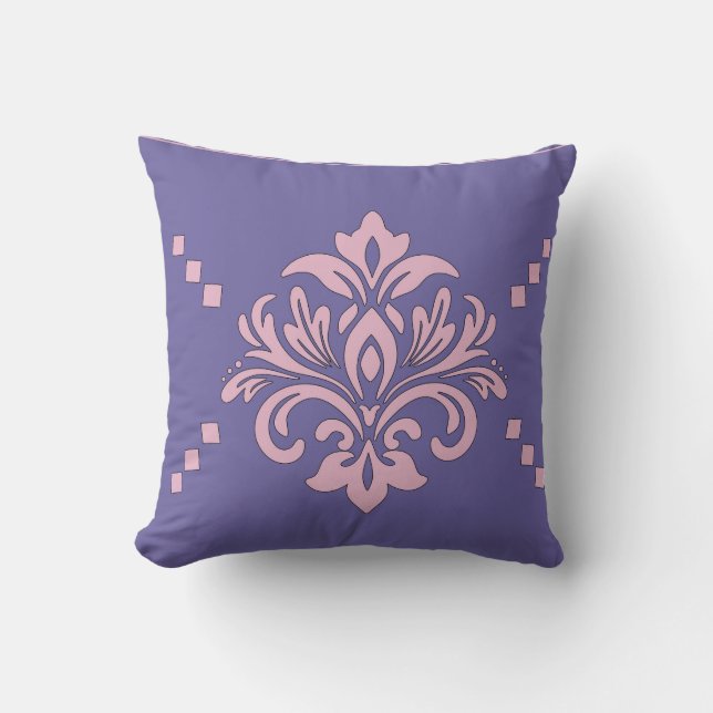 Damask Floral Frame Cushion (Front)