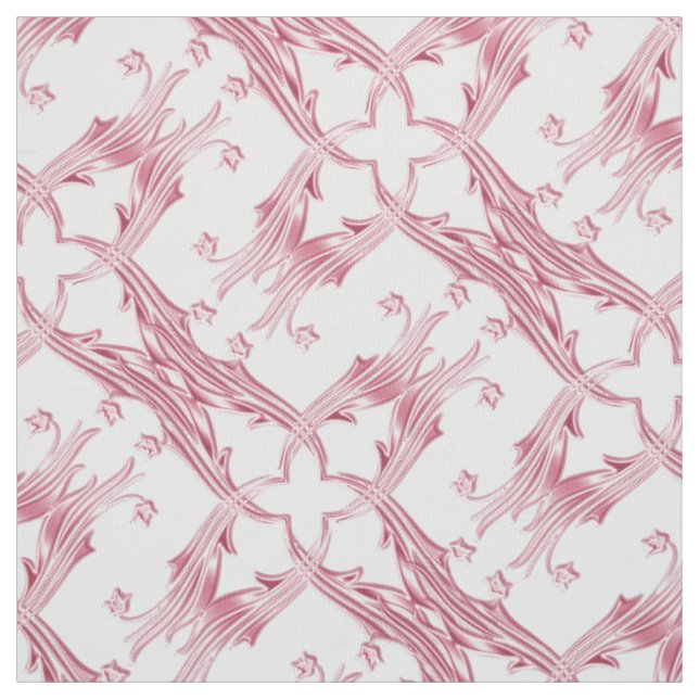 damask floral pattern fabric (Swatch)