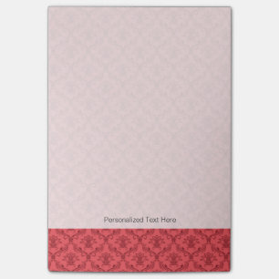 Damask floral pattern post-it notes