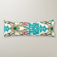 Damask Floral Patterns Plum Turquoise
