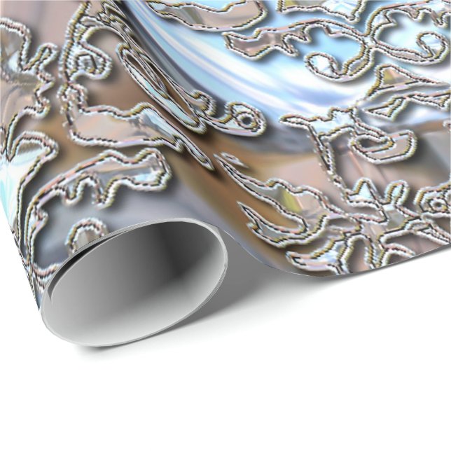 Damask Flowing Dance Wrapping Paper (Roll Corner)