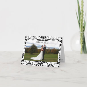 Damask Formal Thank You Card