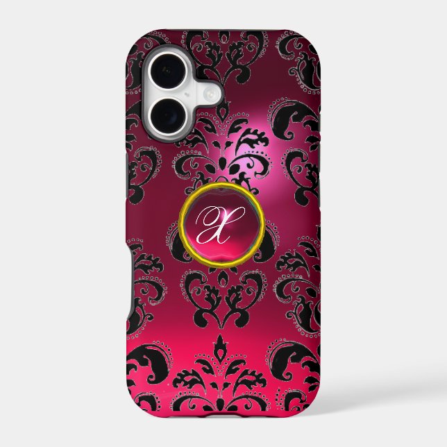DAMASK GEM MONOGRAM pink (Back)