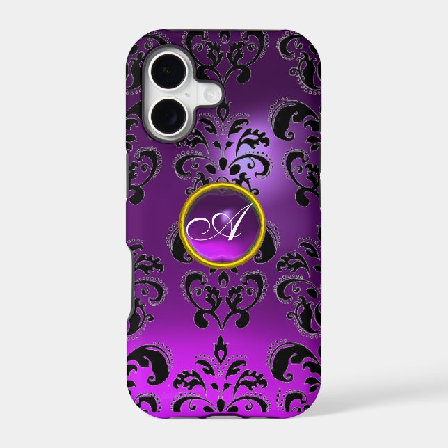 DAMASK GEM MONOGRAM purple (Back)