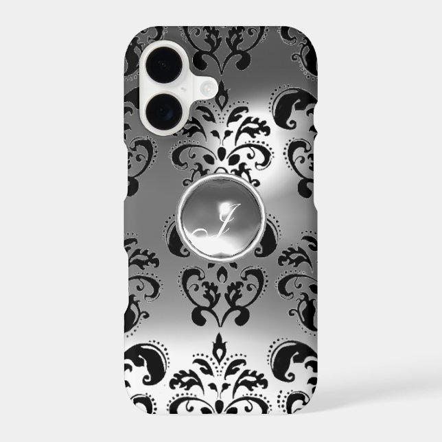 DAMASK GEM MONOGRAM white (Back)