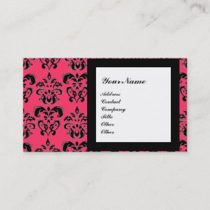 DAMASK GEM STONE MONOGRAM,2 topaz ,violet Business Card