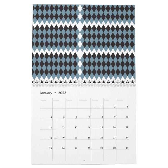 damask graphics grass illustration high, calendar (Jan 2026)