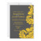 Damask grey and yellow Modern Wedding invitations
