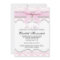 Damask Heart Pink Ribbon Baby Shower Invitation