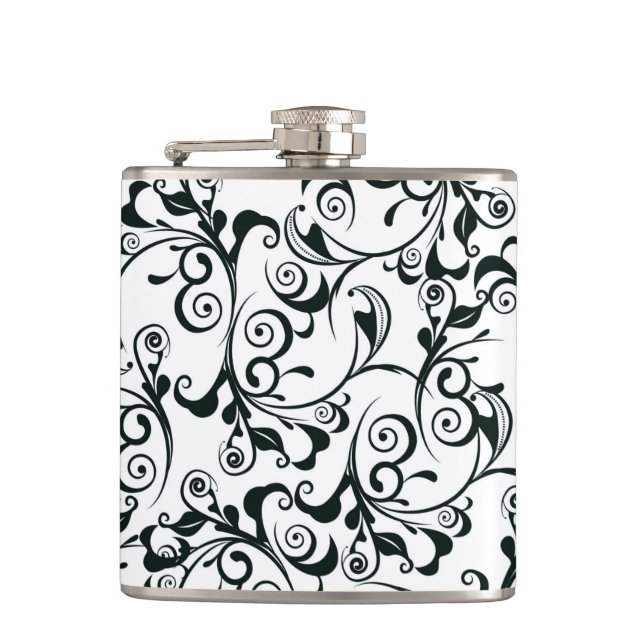 Damask Hip Flask (Front)