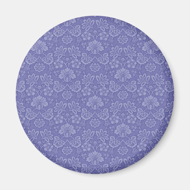 Damask in Blue Magnet (Front)
